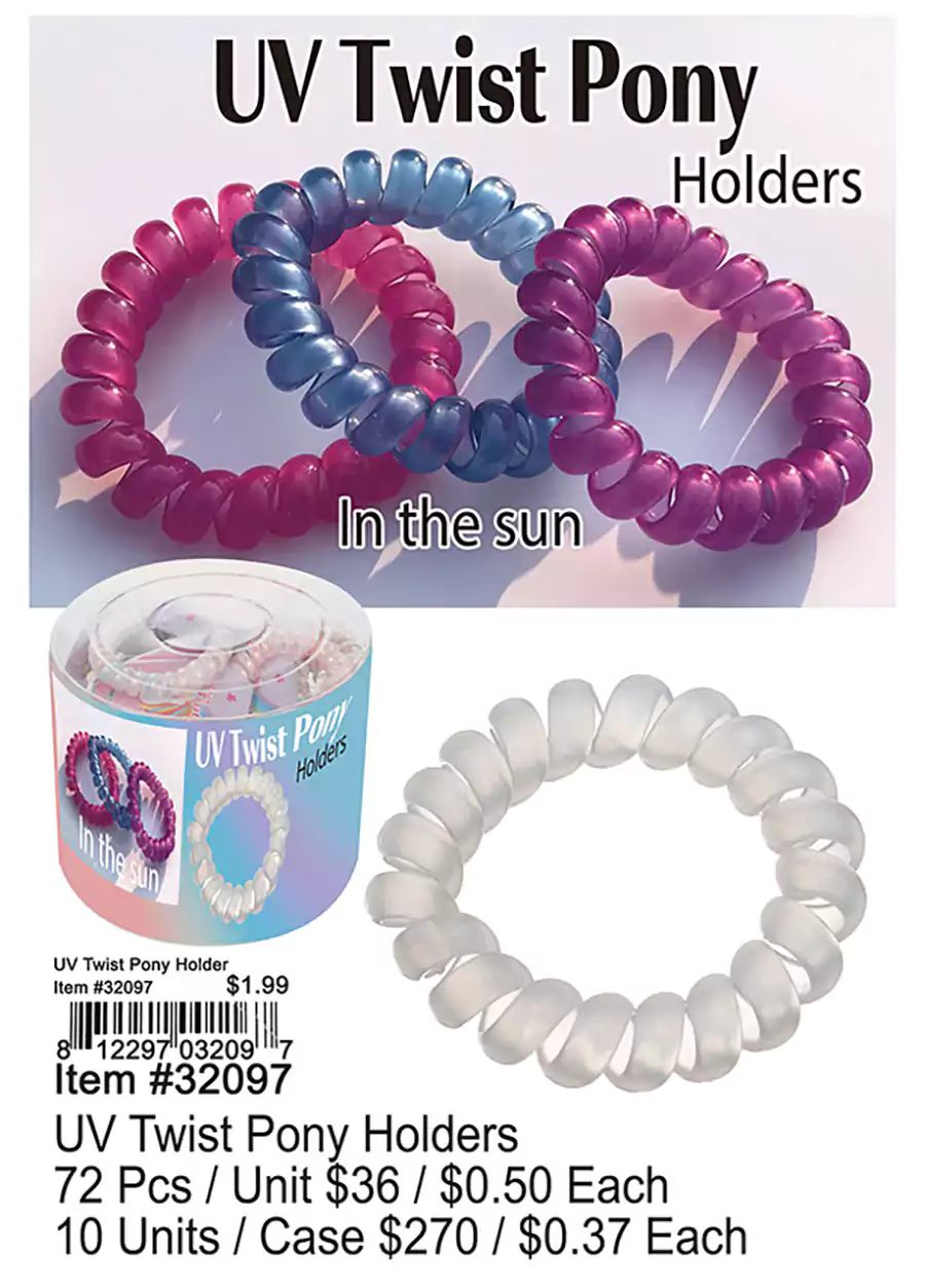 UV Twist Pony Holders